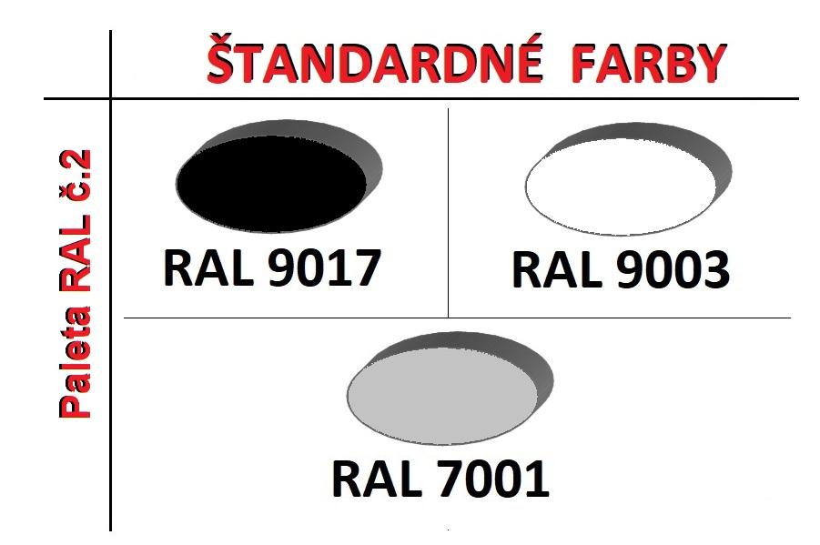 standardne farby - Plastové sedačky na tribúny