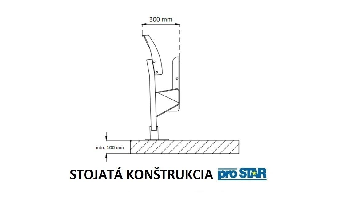 individuálné stojaté sklopné sedačky na tribuny výrobca