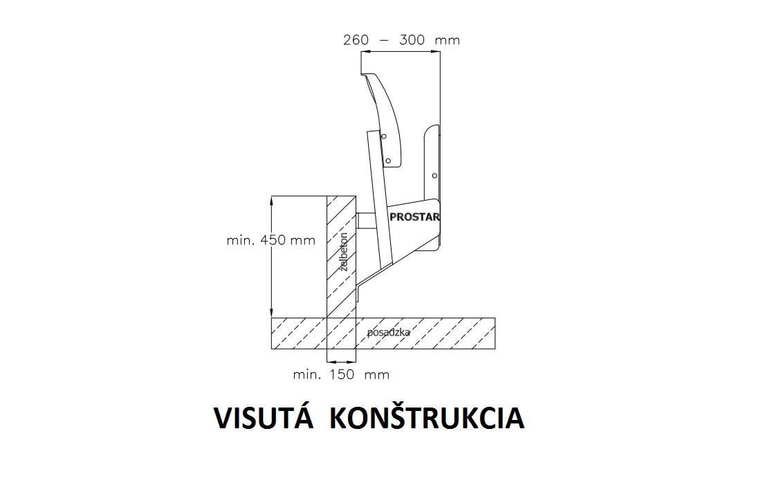 visutá konštrukcia - sedadla Olimp